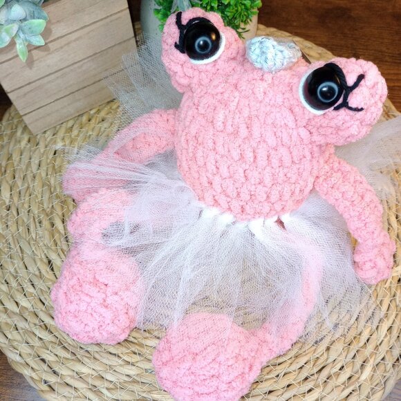 Tutti-Frog Princess Handmade Crochet by Me - Picture 4 of 5